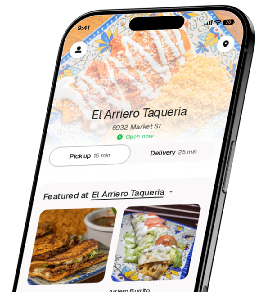 El Arriero Taqueria app preview